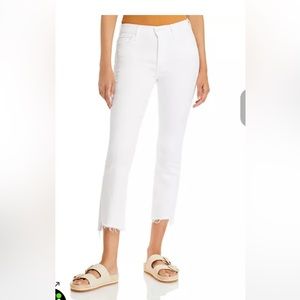 Mother Insider Fray Cropped Jeans